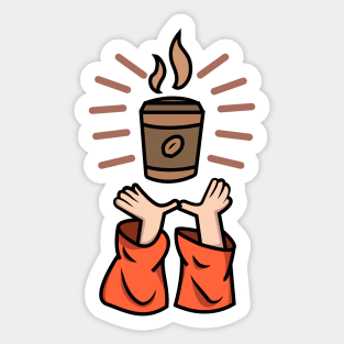 Crafting coffee Sticker